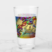 Purim Esther Celebration Light Art Print Glas (Vorderseite)