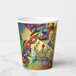 Purim Esther Celebration Light Art Print Pappbecher