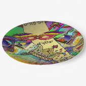 Purim Esther Celebration Light Art Print Pappteller (Schrägansicht)