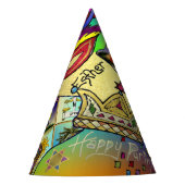 Purim Esther Celebration Light Art Print Partyhütchen (Vorderseite)