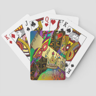 Purim Esther Feier Dark Art Druck Spielkarten