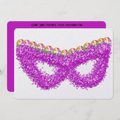 Purim Esther-Maskengemsteinkrone Feiertagskarte (Vorne/Hinten)