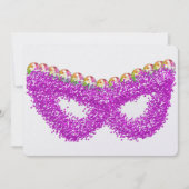 Purim Esther-Maskengemsteinkrone Feiertagskarte (Vorderseite)