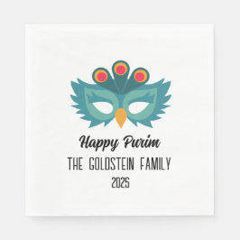 Purim Eule Maskerade Kostüm Familienname Serviette