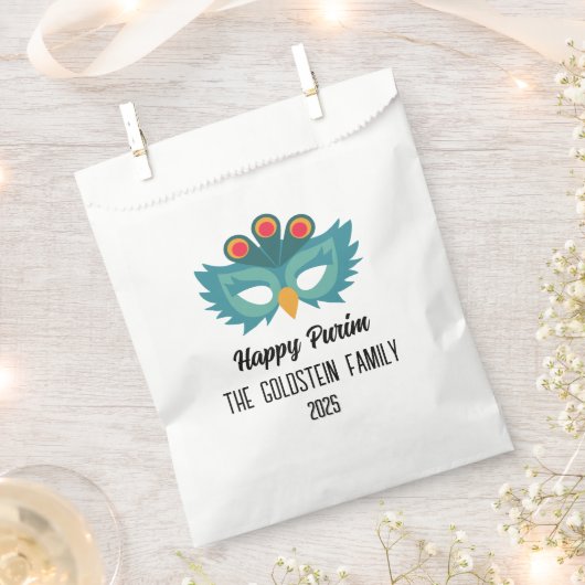 Purim Eule Maskerade Kostüm Geschenktütchen (Ausgeschnitten)