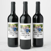 Purim Family Foto Kostüme Familienname Weinetikett (Flaschen)