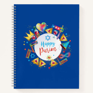 Purim Festival Jewish Holiday Geschenke Hamantasch Notizblock