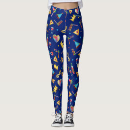 Purim Festival Kinder Party Niedlich Clownsfeier Leggings