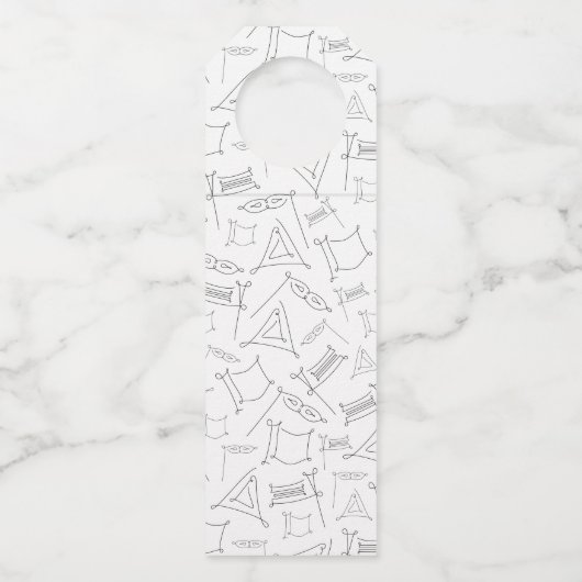 Purim Flaschenanhänger (Rückseite)