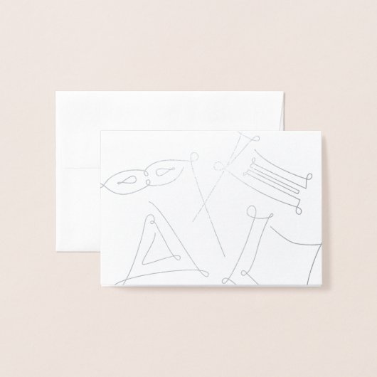 Purim Folienkarte (Vorderseite mit Umschlag)