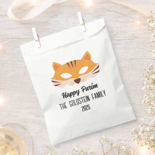 Purim Fuchs Maskerade Kostüm Geschenktütchen (Ausgeschnitten)