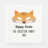 Purim Fuchs Maskerade Kostüm Serviette (Vorderseite)