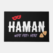 Purim Funny Haman Wipe Feet Here Mat Fußmatte (Vorderseite)