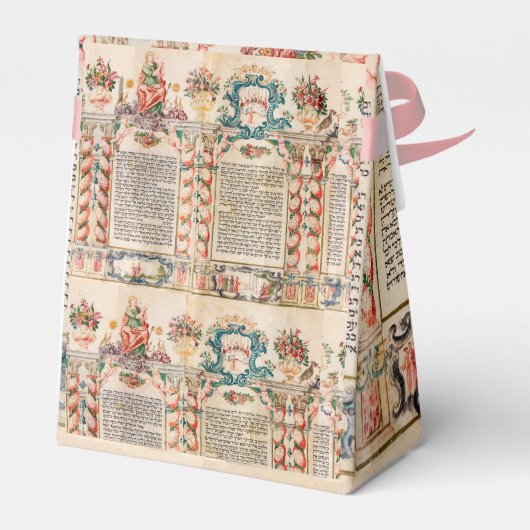 Purim-Gastgeschenke, Mishloach-Manot Esther Scroll Geschenkschachtel (Rückseite)