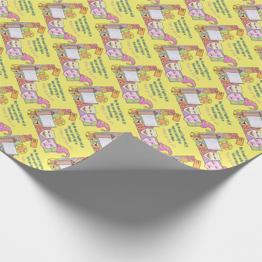 Purim Geschenkpapier (Ecke)