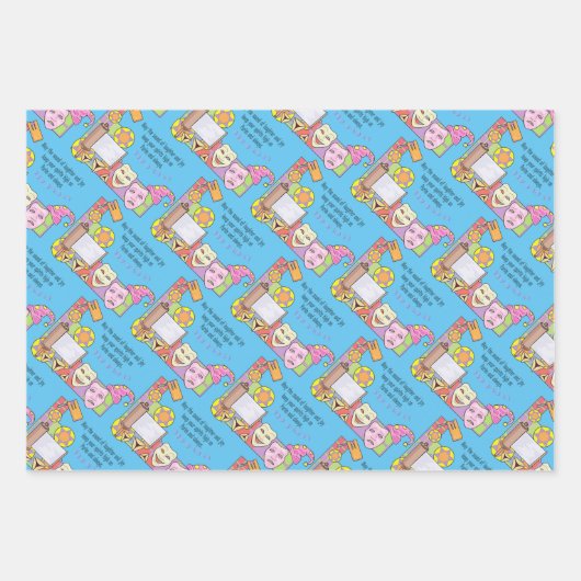 Purim Geschenkpapier Set (Vorderseite 2)