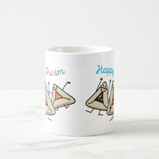 Purim hamantaschen Gebäck Sameach Oznei Haman Kaffeetasse (Mittel)