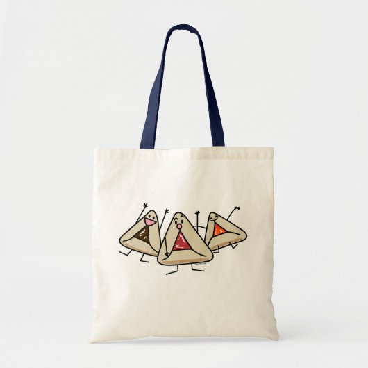 Purim hamantaschen Gebäck Sameach Oznei Haman Tragetasche (Vorne)