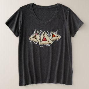 Purim hamantaschen Konditii Sameach Oznei Haman Große Größe T-Shirt