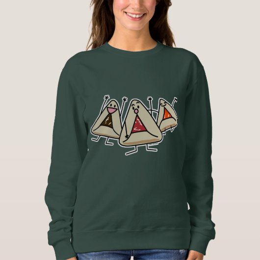 Purim hamantaschen Konditii Sameach Oznei Haman Sweatshirt (Vorderseite)
