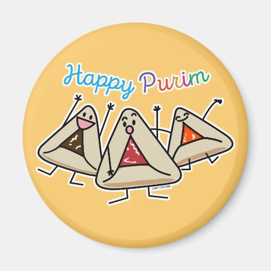 Purim Hamantaschen Konditorei Sameach Oznei Haman Magnet (Vorne)