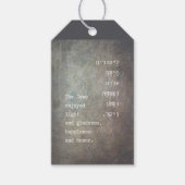 Purim Hebrew Biblical Zitat Mishloach Manot Geschenkanhänger (Vorderseite)