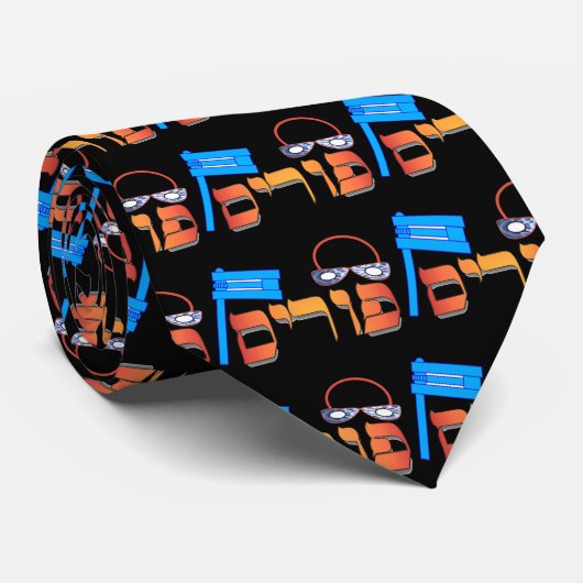 Purim-Hebrew- Krawatte (Gerollt)