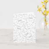 Purim Karte (Gelbe Blume)