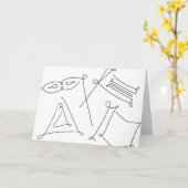 Purim Karte (Gelbe Blume)