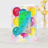 Purim Karte-Ballone Karte (Gelbe Blume)