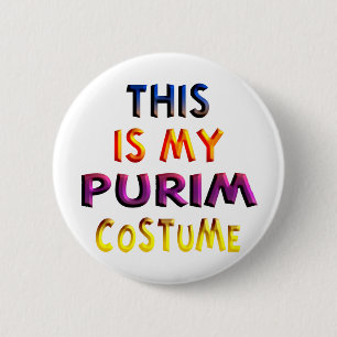 Purim Kostüm Button