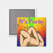 Purim Magnet (Vorderseite/Rückseite)