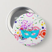 Purim Mask Button (Vorne & Hinten)
