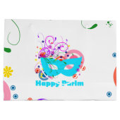 Purim Mask Große Geschenktüte (Rückseite)