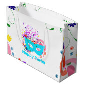 Purim Mask Große Geschenktüte (Rückseite Schrägansicht)