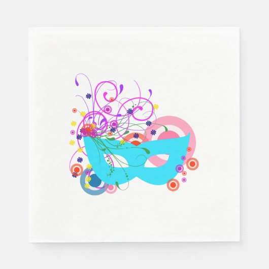 Purim Mask Serviette (Vorderseite)