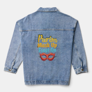 PURIM Mask Up, Fest On - Feiern Sie mit Food & Fu Jeansjacke