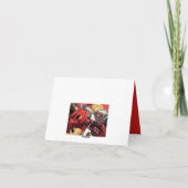 Purim Masken u. Hamantashen Karte (Rückseite)