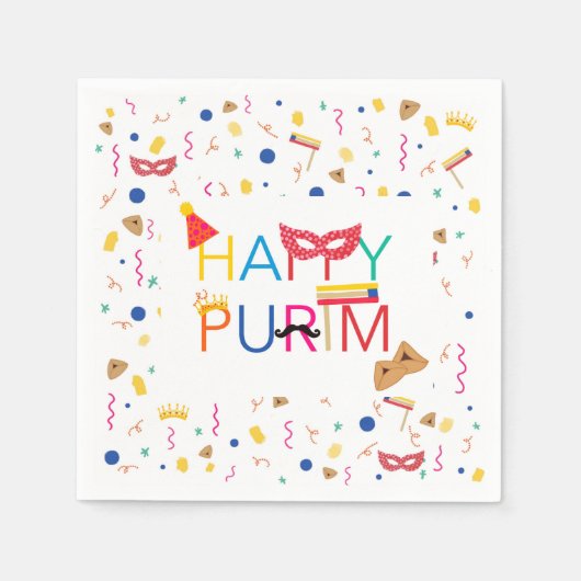 Purim Napkins Serviette (Vorderseite)