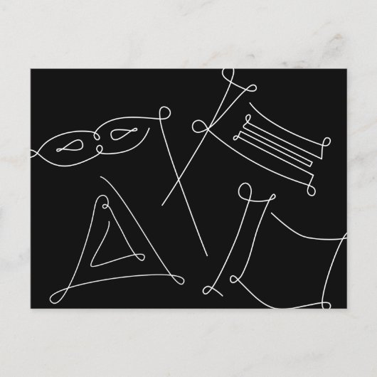 Purim Postcard Postkarte (Vorderseite)