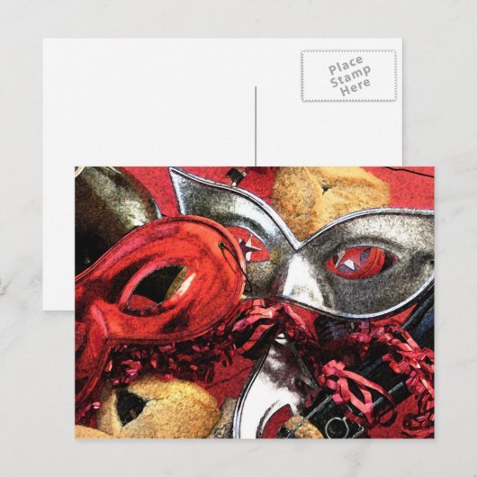 Purim Postcard Postkarte (Vorne/Hinten)