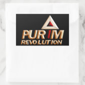 Purim Rechteckiger Aufkleber (Tasche)