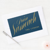 Purim Sameach-Etikett für Mishloach-Manot Rechteckiger Aufkleber (Umschlag)