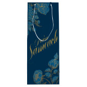 Purim Sameach Weingeschenktasche für Mishloach Geschenktüte Für Weinflaschen (Rückseite)