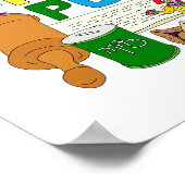 Purim Scene Square Poster (Ecke)