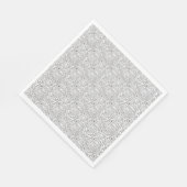 Purim-Schwarz-Weiß-Servietten Serviette (Ecke)