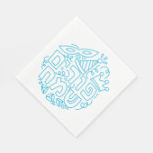 Purim-Servietten Serviette (Ecke)