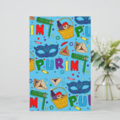 Purim Stationspapier Briefpapier (Stehend Vorderseite)