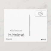 Purim Turnaround Postkarte (Rückseite)