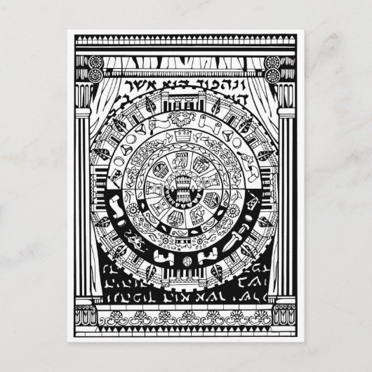 Purim Turnaround Postkarte (Vorderseite)